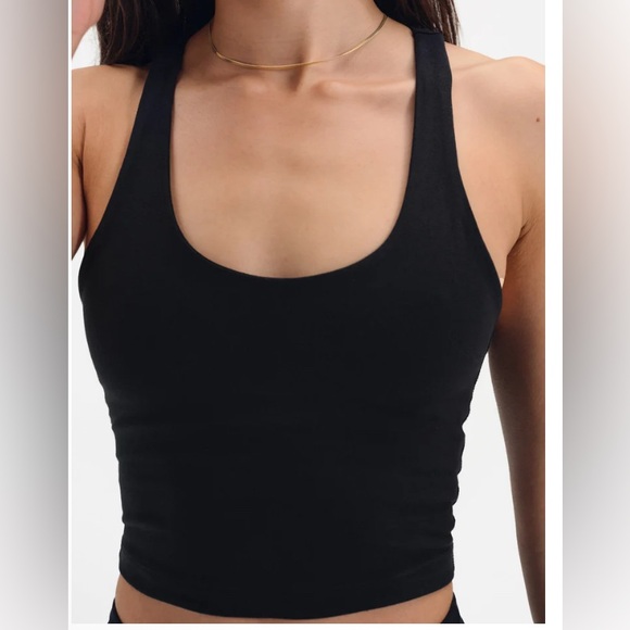 Mate The Label Organic Stretch Racer Tank Top - Picture 4 of 11